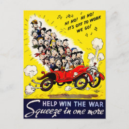 Helfen Sie, den Krieg zu gewinnen - Fahrgemeinscha Postkarte