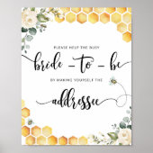 Helfen Sie der geschäftigen Braut bei der Ansprach Poster (Vorne)