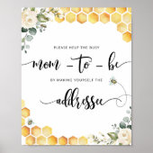 Helfen Sie der Mama, einen Umschlag zu adressieren Poster (Vorne)