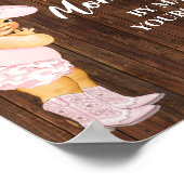 Helfen Sie der Mama, sich selbst Cowgirl Dusche zu Poster (Ecke)