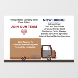 Helfen Sie Gewollt Teamjobs bei der Personalisieru Fensteraufkleber