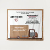 Helfen Sie Gewollt Unternehmen bei der Personalein Wandteppich (Vorderseite (Horizontal))