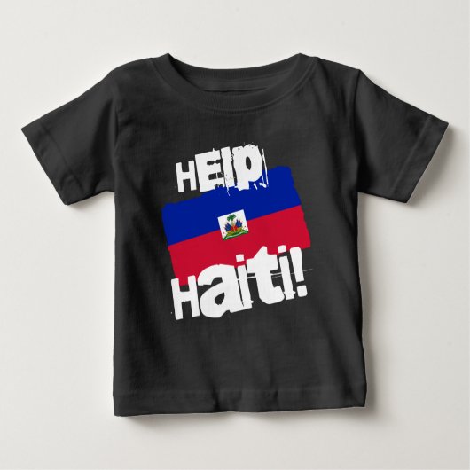Helfen Sie Haiti! Baby T-shirt (Vorderseite)