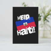 Helfen Sie Haiti! Dankeskarte (Stehend Vorderseite)