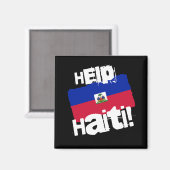 Helfen Sie Haiti! Magnet (Vorderseite/Rückseite)