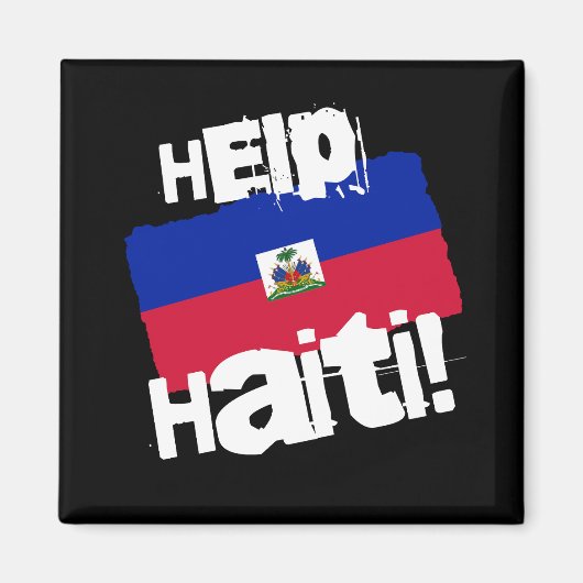 Helfen Sie Haiti! Magnet (Vorne)