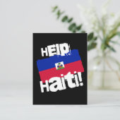 Helfen Sie Haiti! Postkarte (Stehend Vorderseite)