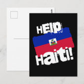 Helfen Sie Haiti! Postkarte (Vorne/Hinten)