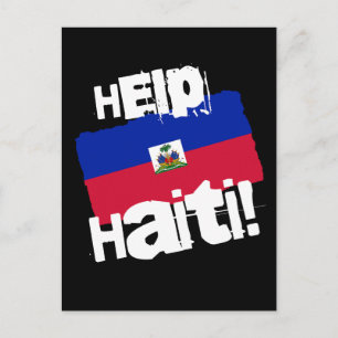 Helfen Sie Haiti! Postkarte
