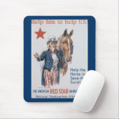 Helfen Sie ihm, den USA zu helfen! Mousepad (Mit Mouse)