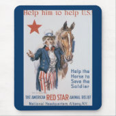 Helfen Sie ihm, den USA zu helfen! Mousepad (Vorne)