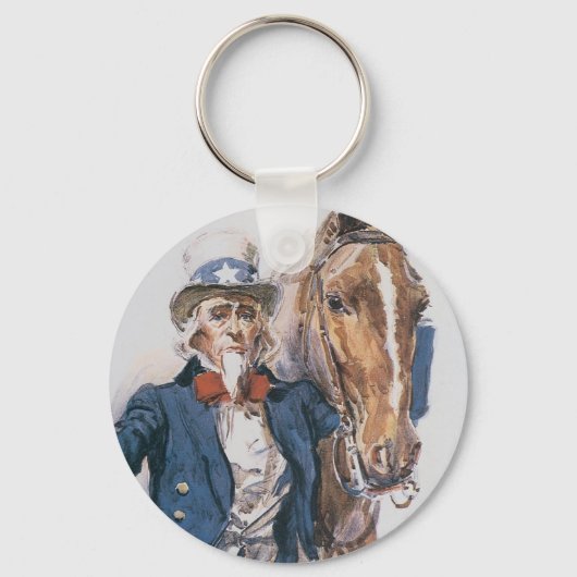 Helfen Sie ihm, den USA zu helfen! Schlüsselanhänger (Vorderseite)