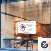 Helfen Sie jetzt Gewollt Mitarbeiter zu personalis Fensteraufkleber (Café-Fenster)