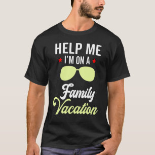 Helfen Sie mir, auf einer Sonnenbrille am Familien T-Shirt