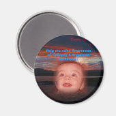 Helfen Sie mir, das Bewusstsein zu schärfen! Magnet (Vorderseite/Rückseite)