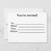 HELFEN SIE MIR! EINLADUNG (Rückseite)