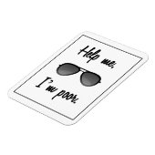 Helfen Sie mir, ich bin eine arme Sonnenbrille Magnet (Linke Seite)