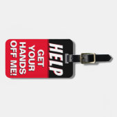 Helfen Sie mir, Ihre Hände vom Gepäckanhänger zu n (Vorderseite horizontal)