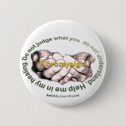 Helfen Sie mir in meinem Heilen Button (Vorderseite)