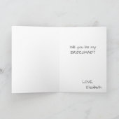 Helfen Sie mir, meine Freundin Bridesmaid Behalten Karte (Innenseite)
