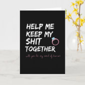 Helfen Sie mir, meine Freundin Bridesmaid Behalten Karte (Gelbe Blume)