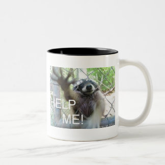 Helfen Sie mir! Zweifarbige Tasse