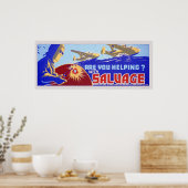 Helfen Sie? Salvage - WPA Poster (Küche)