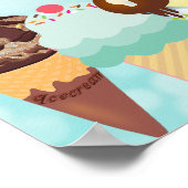 Helfen Sie sich selbst Ice Cream Sundae Bar Poster (Ecke)