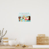 Helfen Sie sich selbst Ice Cream Sundae Bar Poster (Küche)