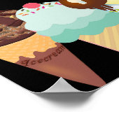Helfen Sie sich selbst Ice Cream Sundae Bar Poster (Ecke)