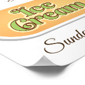 Helfen Sie sich selbst Ice Cream Sundae Bar Poster (Ecke)