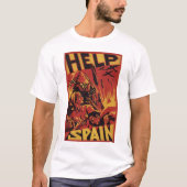 Helfen Sie Spanien (1937) _Propaganda Plakat T-Shirt (Vorderseite)