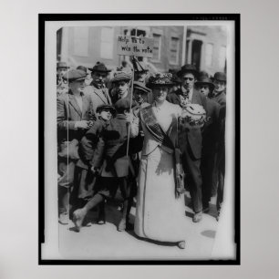 Helfen Sie uns, das Wahlrecht für Frauen zu gewinn Poster