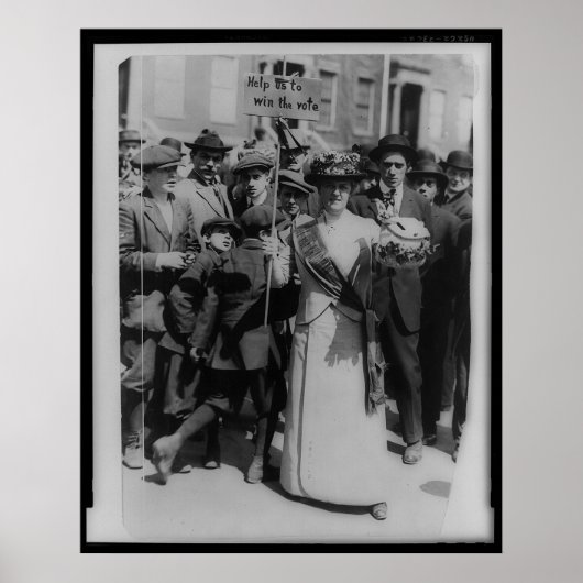 Helfen Sie uns, das Wahlrecht für Frauen zu gewinn Poster (Vorne)