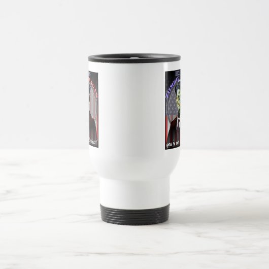 Helfen Sie uns Zombie Reagan! doppelseitig Reisebecher (Mittel)