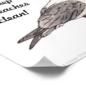 Helfen Sie, unsere Strände sauber behalten! Poster (Ecke)