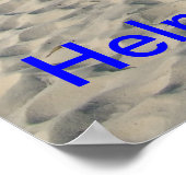 Helfen Sie, unsere Strände sauber behalten! Poster (Ecke)