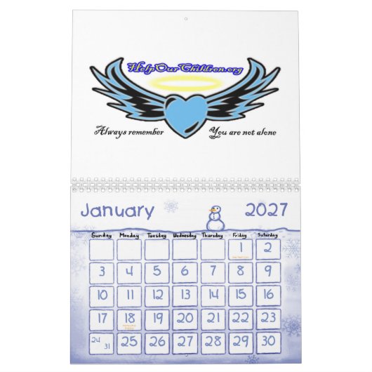 Helfen Sie unserem Kinderkalender Kalender (Jan 2027)
