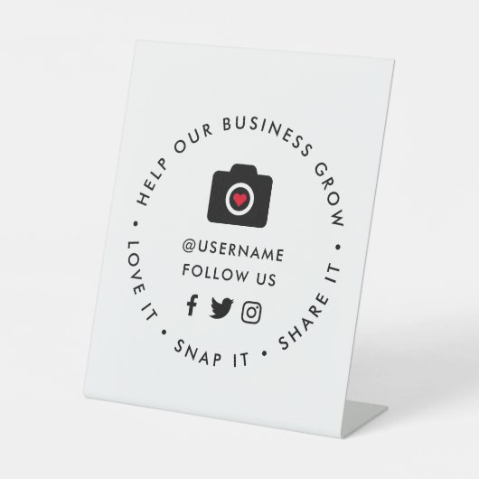 Helfen Sie unserem Unternehmenswachstum | Snap - S Sockelschild (Vorderseite)