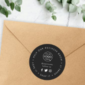 Helfen Sie unserem Unternehmenswachstum | Social M Runder Aufkleber