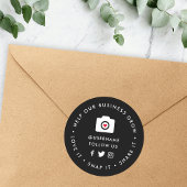 Helfen Sie unserem Unternehmenswachstum | Social M Runder Aufkleber