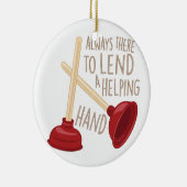 Helfende Hand Keramikornament (Rechts)