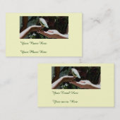 Helfende Handdoppeltes versah Visitenkarten mit Visitenkarte (Vorne/Hinten)