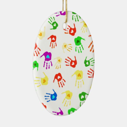 Helfende Hände! Keramik Ornament (Rechts)