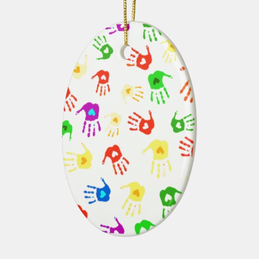 Helfende Hände! Keramik Ornament (Links)