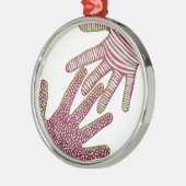 Helfende Hände Ornament Aus Metall (Links)