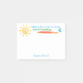 Helfende Kinder, zum von Schulpsychologie-Post-It Post-it Klebezettel (Vorderseite)