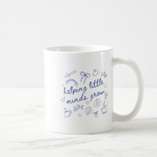 Helfende kleine Geister wachsen süße neue Lehrer K Kaffeetasse