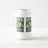 Helfende weiße Typen tanzen seit 1842 Bierglas (Vorderseite Links)