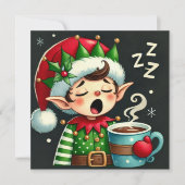 Helfer des Weihnachtsmanns Feiertagskarte (Vorderseite)